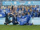 PHOTOS: Vardy ensures winning coronation for champions Leicester