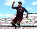 Brilliant 40-goal Suarez crucial to Barca's title win