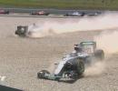 Spanish Grand Prix: Hamilton and Rosberg take each other out