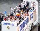 PHOTOS: Kings of Europe Real Madrid take celebrations to the street