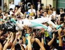 Rosberg finishes 2nd in Abu Dhabi to clinch F1 Championship