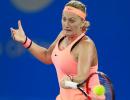 Kvitova powers past Cibulkova to capture Wuhan Open title