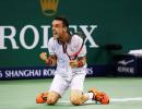 Agut stuns Djokovic in Shanghai Masters semis