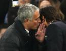 What did Mourinho whisper in Conte's ear?