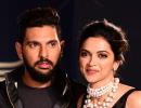 PHOTOS: Star turnout for Yuvraj's fashion label launch