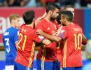 2018 WC Qualifiers: Spain maul Liechtenstein; Iceland hold Ukraine