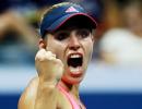 Kerber celebrates No. 1 by reaching US Open final