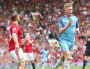 Manchester derby: First blood to Guardiola as De Bruyne inspires City