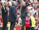 Mourinho cries foul but Guardiola delighted