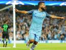 Champions League PIX: Aguero hat-trick leads City; Monaco stun Tottenham