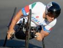 Racing driver Zanardi wins gold, 15 years after losing legs