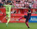 Barcelona cruise past Sporting Gijon without Messi