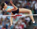 First gold for Russian neutrals as Lasitskene retains high jump title