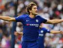 EPL PHOTOS: Alonso double for Chelsea spoils Spurs' Wembley opener