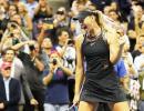 US Open: Sharapova sparkles on return to grand slam stage