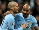 EPL: Late Silva goal extends City's winning run to 13 games