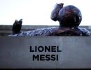 PHOTOS: Messi's statue hacked down again