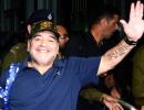 First Look: Maradona arrives in Kolkata sans fan-frenzy