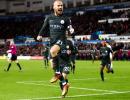 EPL PHOTOS: Unstoppable Man City break record, United win