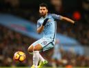 Manchester City striker Aguero breaks rib in car crash