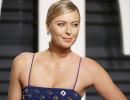 Leggy Maria Sharapova lets her hair down