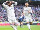 La Liga: Resurgent Ramos sinks Malaga as Real increase lead at top