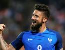 Football Briefs: Giroud treble boosts France in friendly win