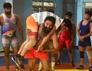 Baba Ramdev wrestles with Olympic champ Sushil