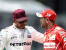 The gloves are off between Hamilton and Vettel