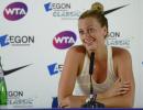 Kvitova plays down favourite tag at Wimbledon