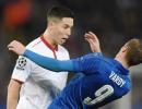 Champions League: Nasri brands Vardy 'a cheat' after red card