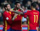 Football PHOTOS: Spain, Italy register easy wins