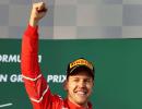 PHOTOS: Vettel wins in Australia, Hamilton second