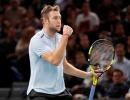 Sock on brink of Tour finals as setting up Krajinovic showdown