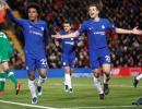 Late Willian goal earns Chelsea point at Liverpool