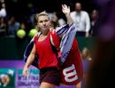 Halep shakes off disappointment of latest Singapore flop