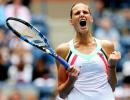 US Open PIX: Pliskova survives scare, Thiem eases through