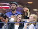 Celebrities hit the US Open courts