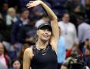 Sharapova back in business on and off court