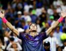 US Open PIX: Ailing Del Potro survives, Federer eases through