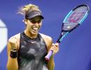 US Open PIX: Keys downs Kanepi to set up all-American semi-final