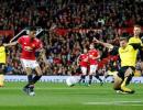 Rashford double helps Manchester United sink Burton