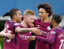 PICS: Manchester City one win from title after handsome win at Everton