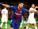 Barcelona secure big win as Roma self-destruct