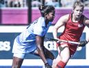 Women's hockey team stuns Olympic champs England