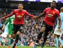 No celebration for Manchester City after United rally to win derby