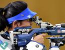 Mehuli wins silver in 10m air rifle; Chandela bronze