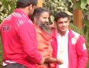 CWG champ Sushil Kumar meets Baba Ramdev on return from Gold Coast