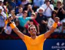 Nadal thrashes Goffin to set up Barca final with teenager Tsitsipas