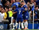 PHOTOS: Chelsea edge past Arsenal; Spurs down Fulham